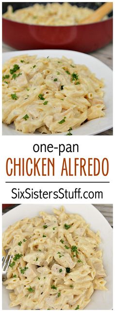 One Pot Cheesy Chicken Alfredo