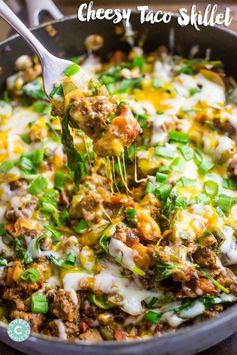 One Pot Cheesy Taco Skillet