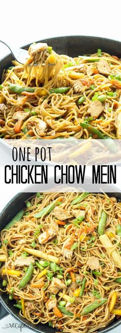 One Pot Chicken Chow Mein