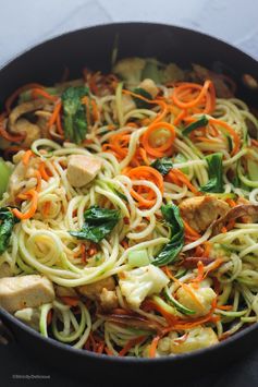 One Pot Chicken Zoodle Stir-Fry