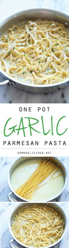 One Pot Garlic Parmesan Pasta