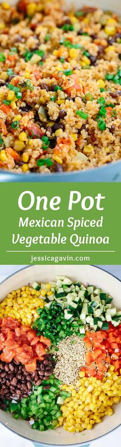 One Pot Mexican Spiced Vegetable Quinoa