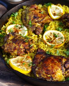 One Pot Middle Eastern Chicken and Rice