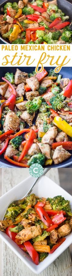 One Pot Paleo Mexican Chicken Stir Fry