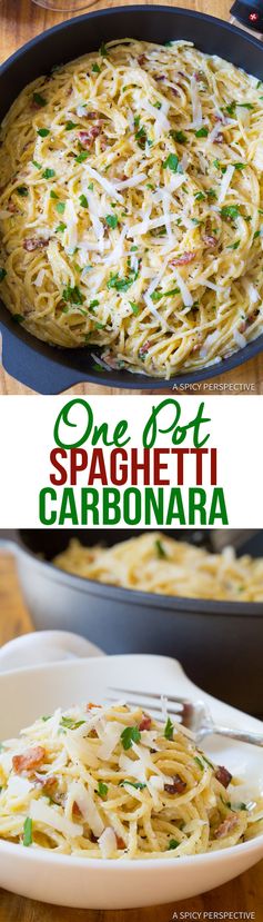 One Pot Spaghetti Carbonara