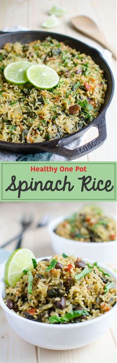 One Pot Spinach Rice