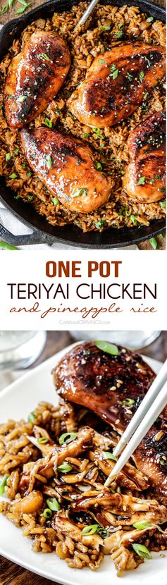 One Pot Teriyaki Chicken and Pineapple Rice