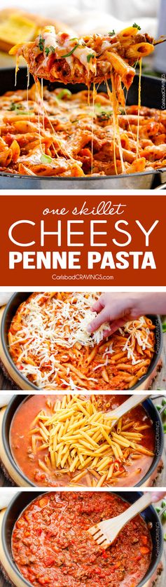 One Skillet Cheesy Penne