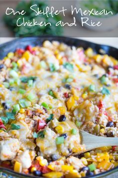 One Skillet Mexican Chicken and Rice