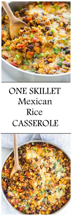 One Skillet Mexican Rice Casserole