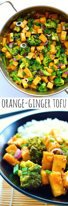 Orange and Ginger Glazed Tofu