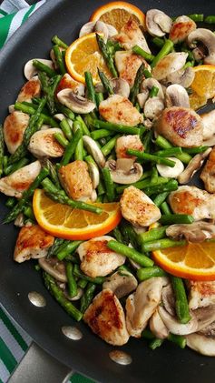 Orange Chicken Stir-Fry with Asparagus