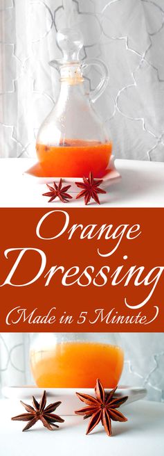 Orange Dressing with star anise