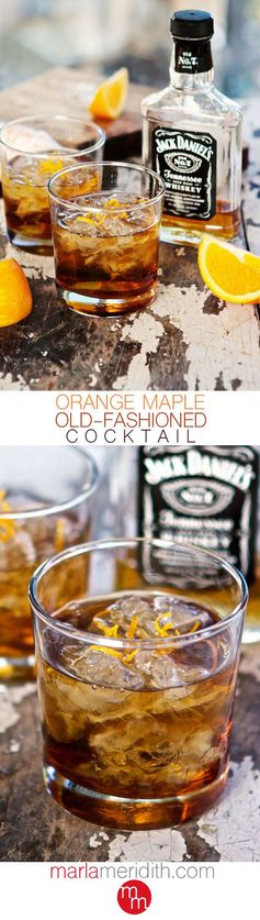 Orange Maple Old-Fashioned Cocktail