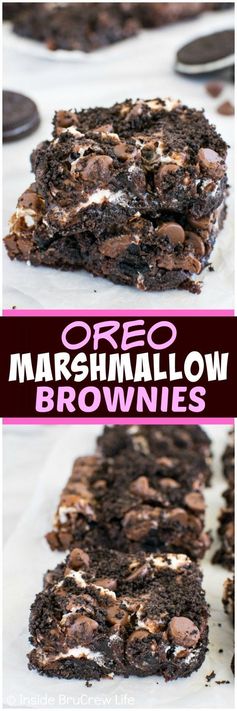 Oreo Marshmallow Brownies