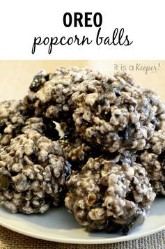 Oreo Popcorn Balls