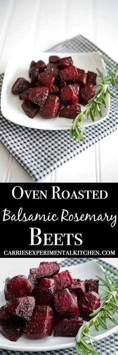 Oven Roasted Balsamic-Rosemary Beets