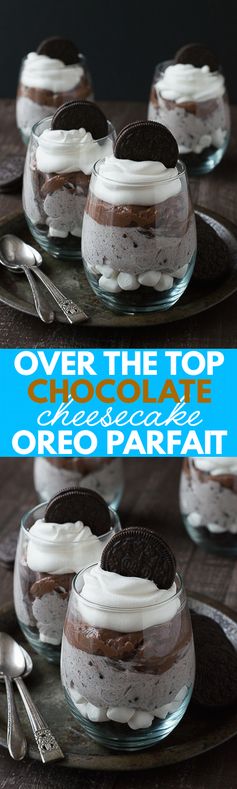 Over the Top Chocolate Cheesecake Oreo Parfaits