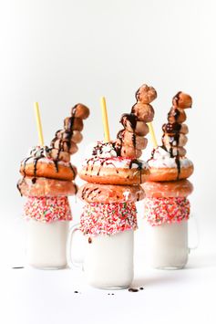 Over-the-Top Donut Milkshake