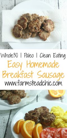 Paleo & Whole30 Breakfast Sausage