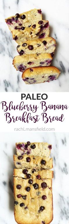 Paleo Blueberry Banana Breakfast Bread