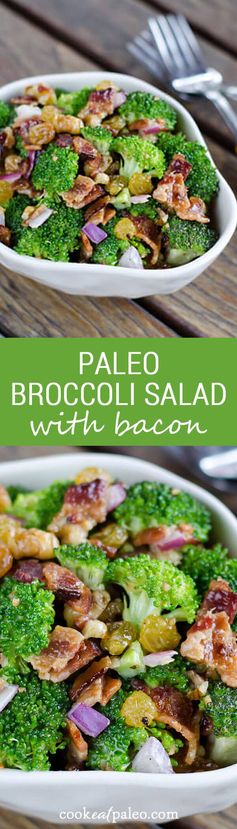 Paleo Broccoli Salad with Bacon