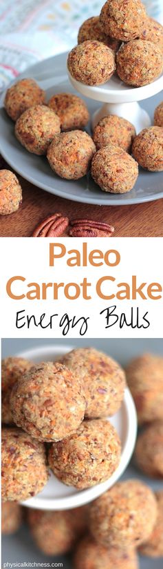 Paleo Carrot Cake Energy Balls