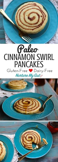 Paleo Cinnamon Swirl Pancakes