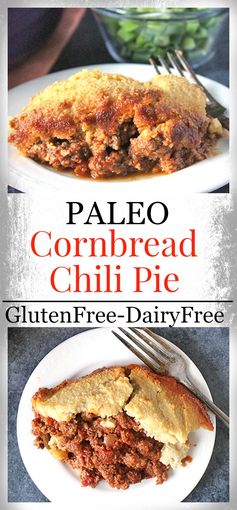 Paleo Cornbread Chili Pie