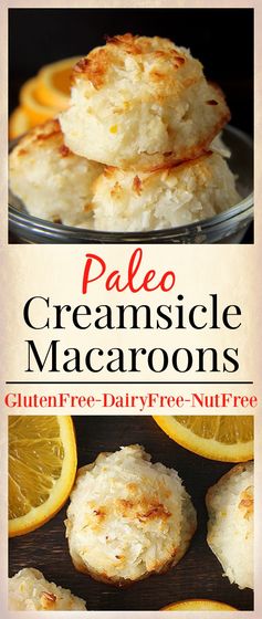 Paleo Creamsicle Macaroons