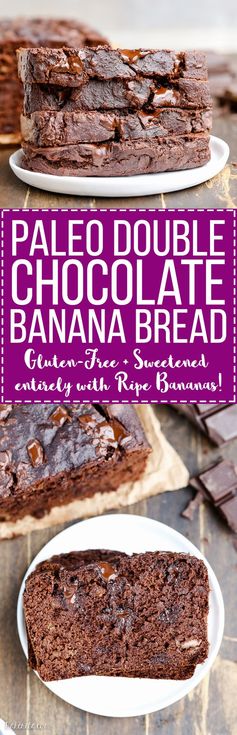 Paleo Double Chocolate Banana Bread