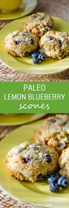 Paleo Lemon Blueberry Scones