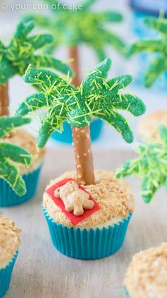 Palm Tree Cupcakes