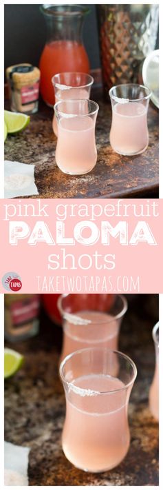 Paloma Pink Grapefruit Shots