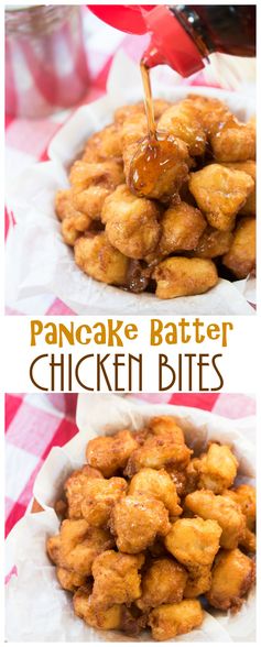 Pancake Batter Chicken Bites