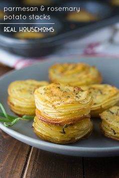 Parmesan and Rosemary Potato Stacks