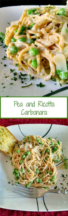 Pea and Ricotta Carbonara