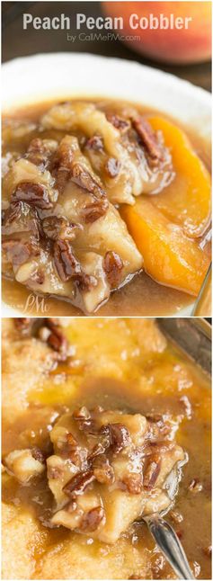 Peach Pecan Cobbler