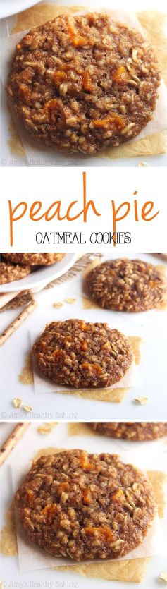 Peach Pie Oatmeal Cookies