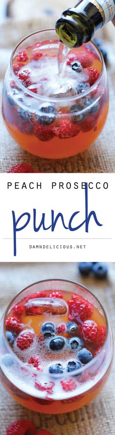 Peach Prosecco Punch