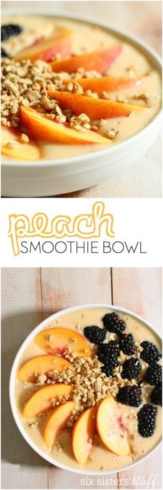 Peach Smoothie Bowl