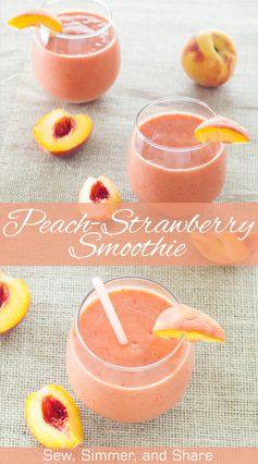 Peach-Strawberry Smoothie