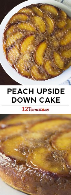 Peach Upside Down Coffee Cake