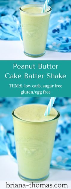 Peanut Butter Cake Batter Shake