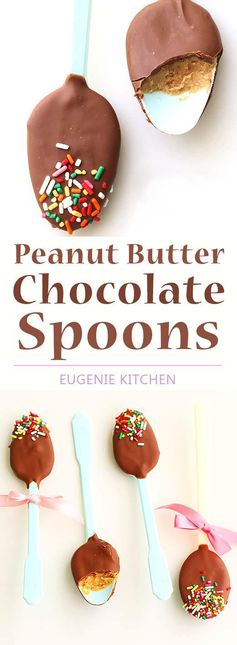 Peanut Butter Chocolate Spoons