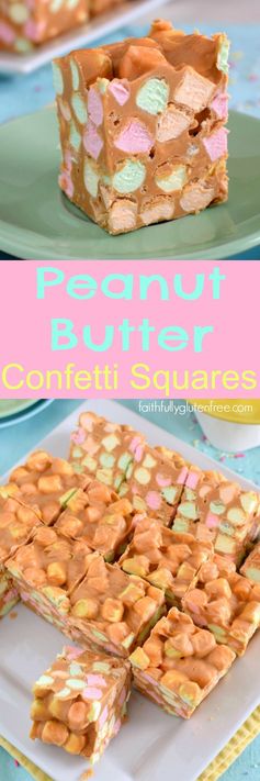 Peanut Butter Confetti Squares