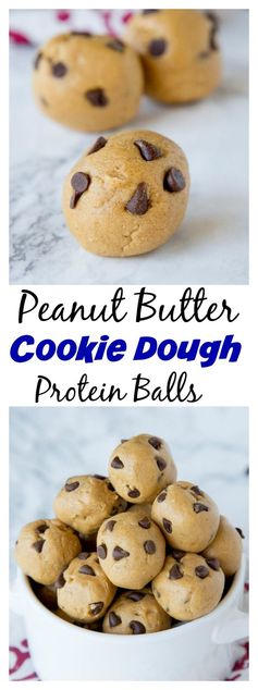 Peanut Butter Cookie Dough Protein Balls