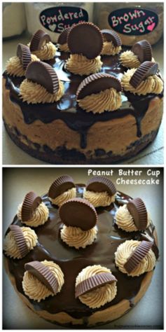 Peanut Butter Cup Brownie Cheesecake