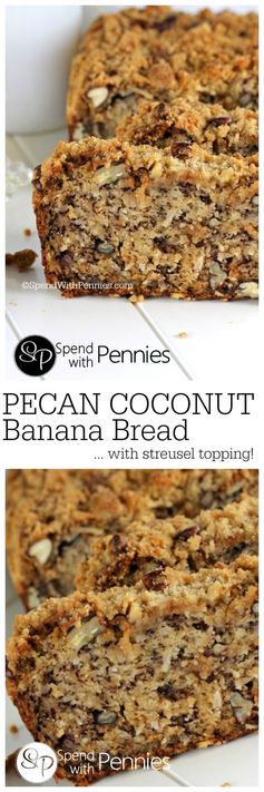 Pecan Coconut Banana Bread