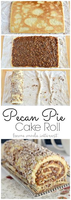 Pecan Pie Cake Roll